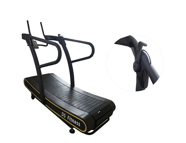 Motorless Magnetic Workout Resistance Curved Treadmill